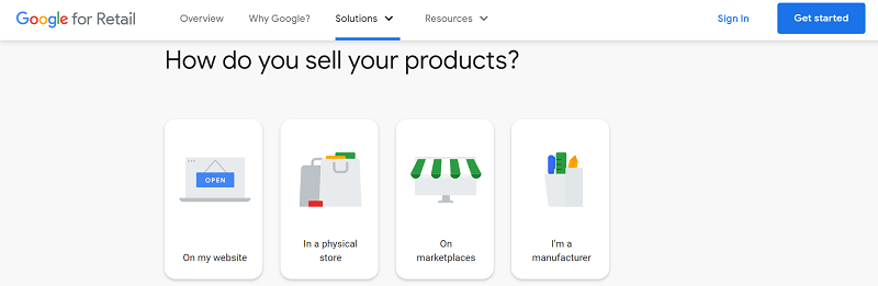 Google For Retail for businesses