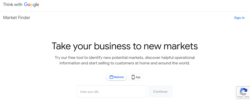 Google Market Finder for businesses