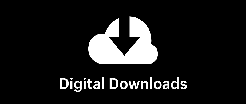 Digital downloads as digital products
