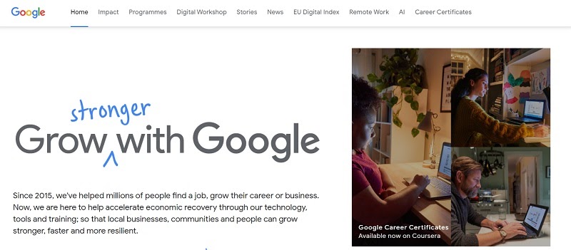 Grow With Google for businesses