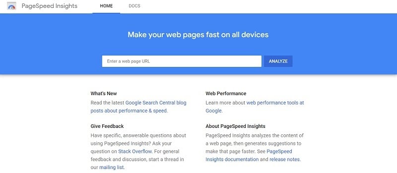 Google PageSpeed Insights for businesses