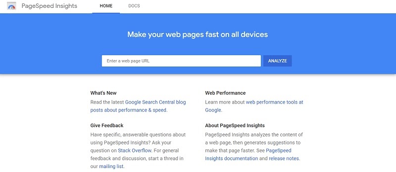 Google PageSpeed Insights for businesses