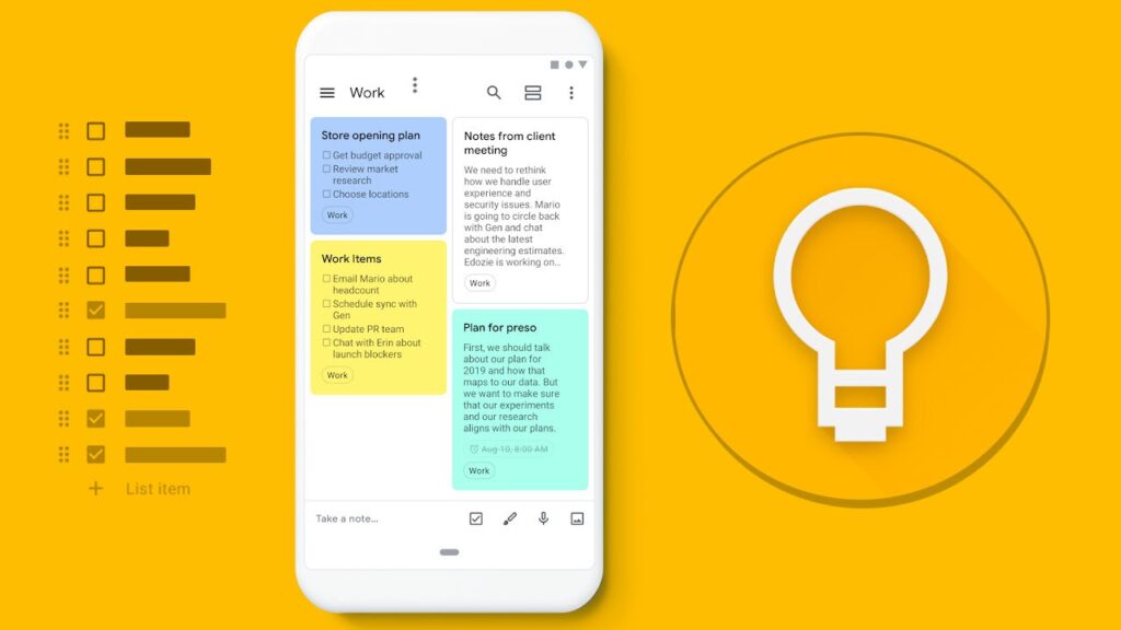 Google Keep for businesses