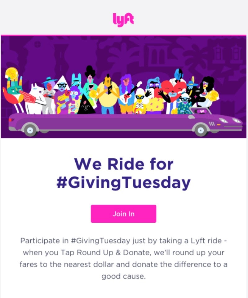 CTA example Lyft 