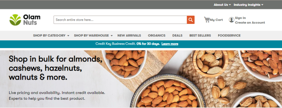 Olam Edible Nuts - a Magento customer success case study.