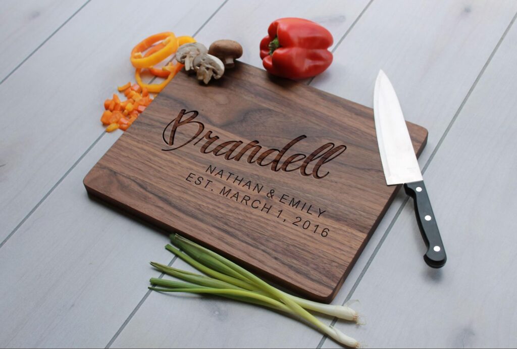 Personalized cutting board products to sell online from home