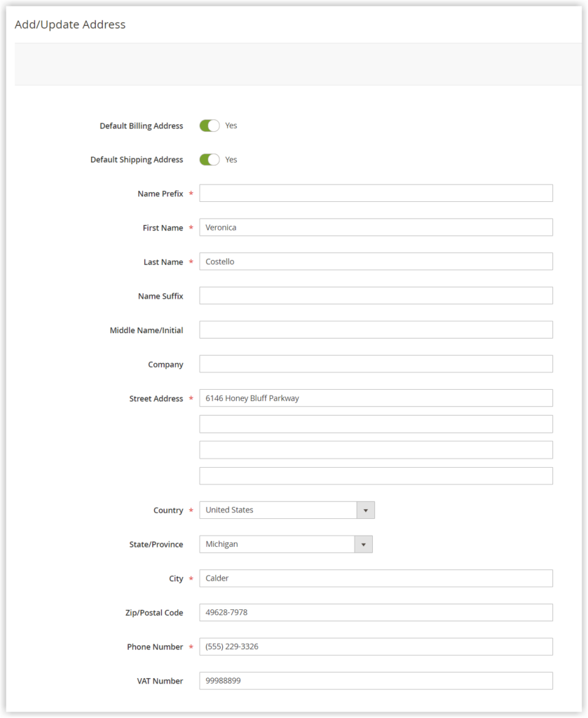 add and update address when creating a new customer account in magento 2