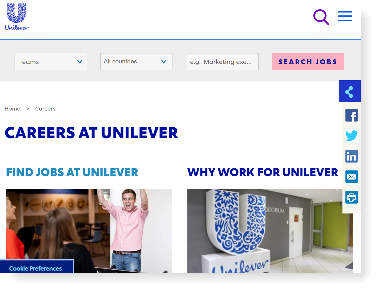 unilever-company-career-site