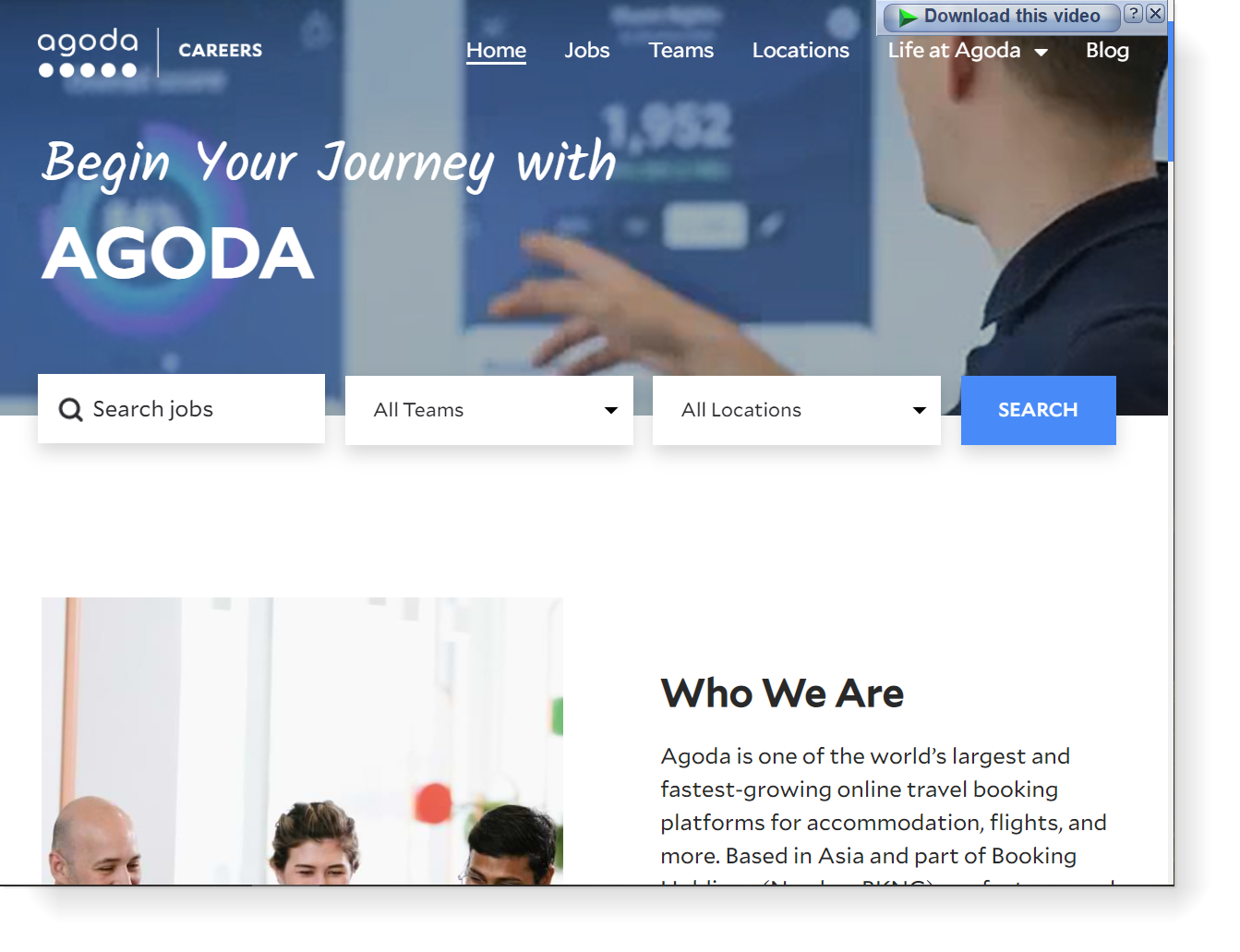 agoda-recruitment-page