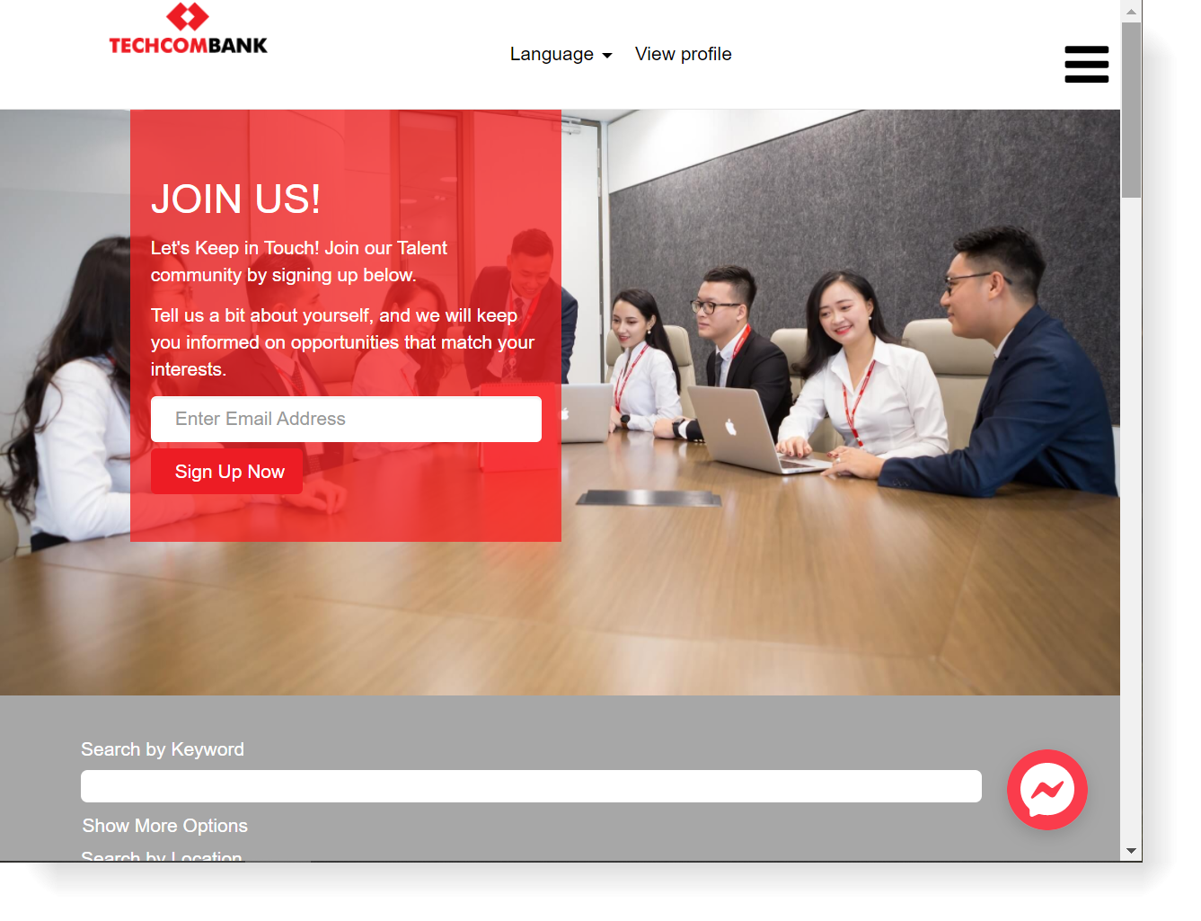 techcombank-recruitment-page