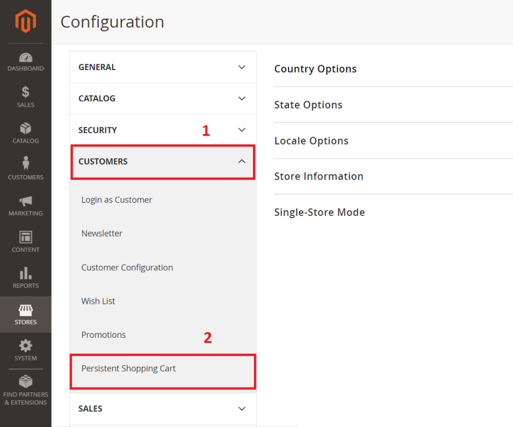 magento persistent shopping cart