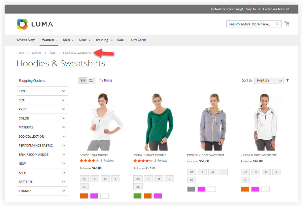 Category page | Magento 2 demo store