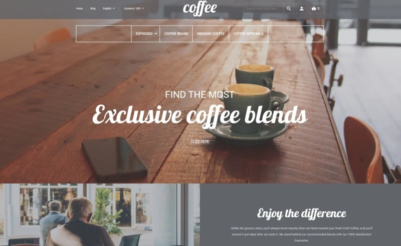 CoffeeShop Magento Themes