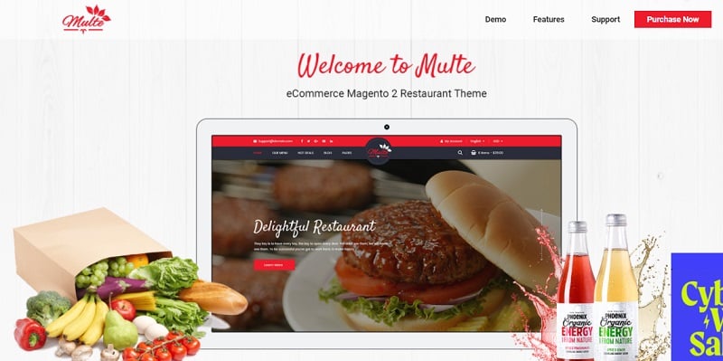 Multe - Magento 2 Restaurant Theme