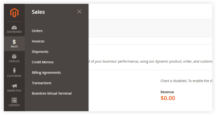 Sales | Magento 2 Admin Demo