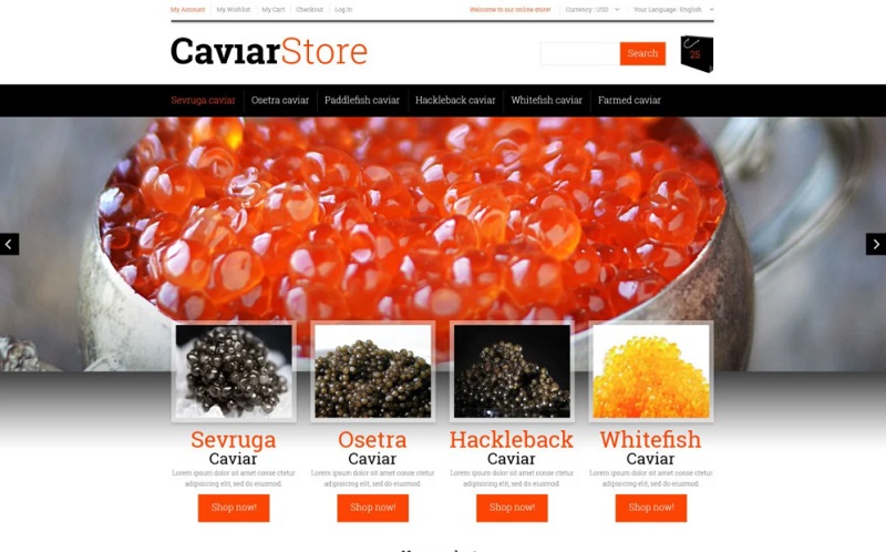 Sell Buy Caviar Theme