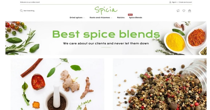 Spicia - Spices Online Store Template