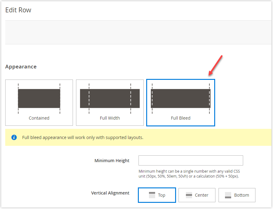 Magento landing page - part 1 - fulll breed row