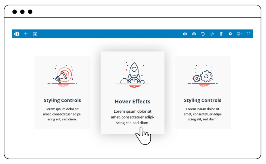 Hover effects