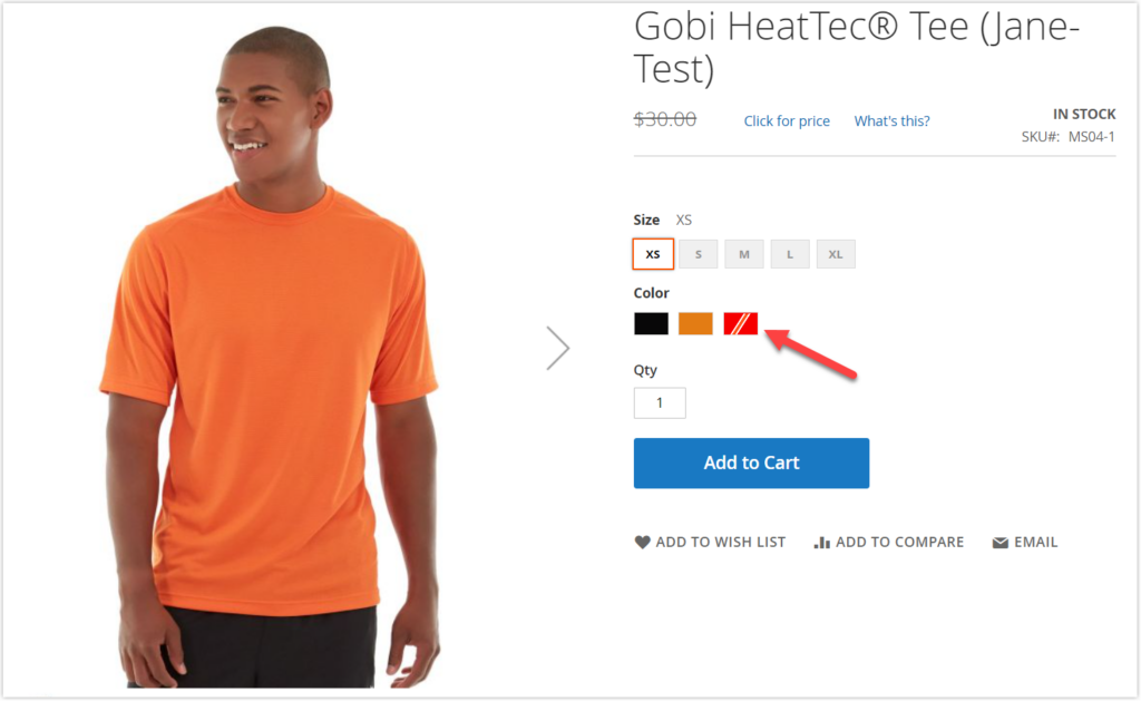 Magento 2 Color swatches helps customers know what variants are in stock helps