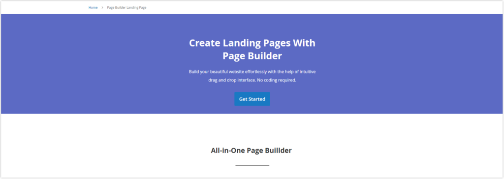 magento 2 real landing page part 1 banner minimum height set 300