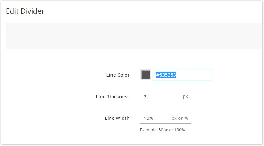 magento 2 real landing page part 2 divider line