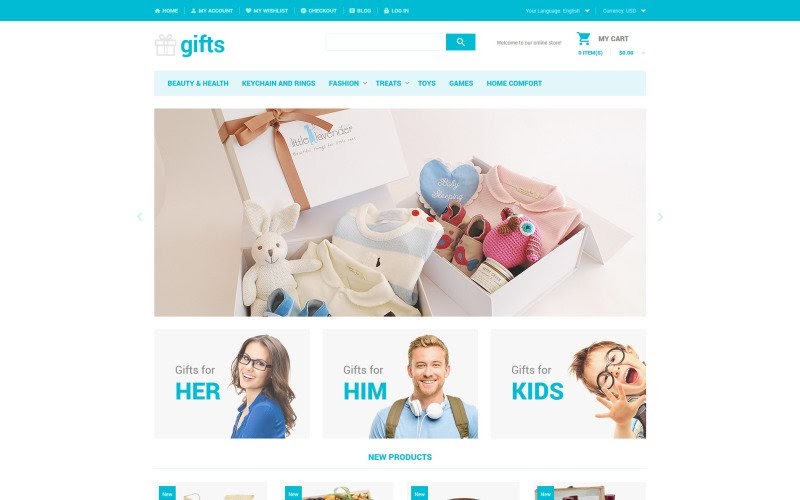 unique gift magento theme christmas