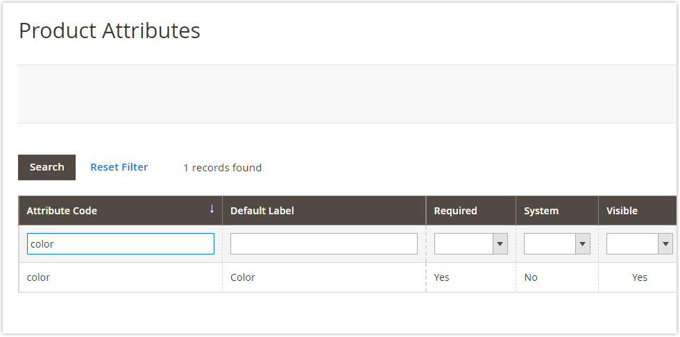 Where to find Magento 2 Color swatches 1