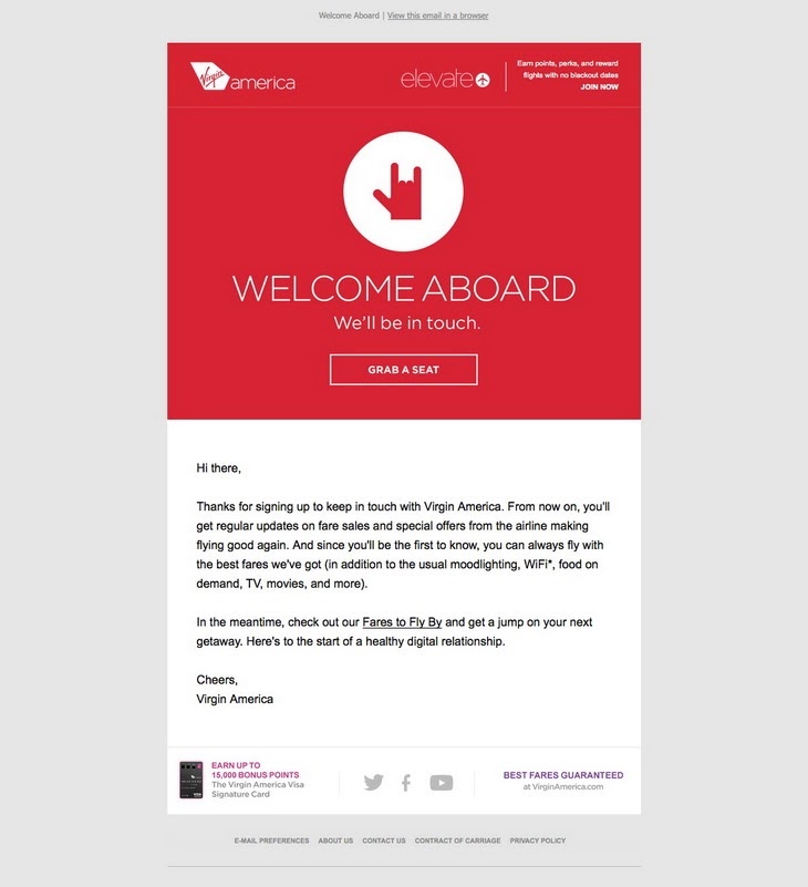 Email of Welcome