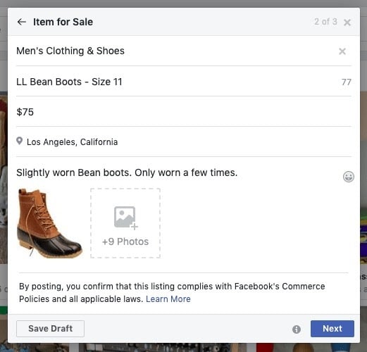 How to post items on Facebook Marketplace
