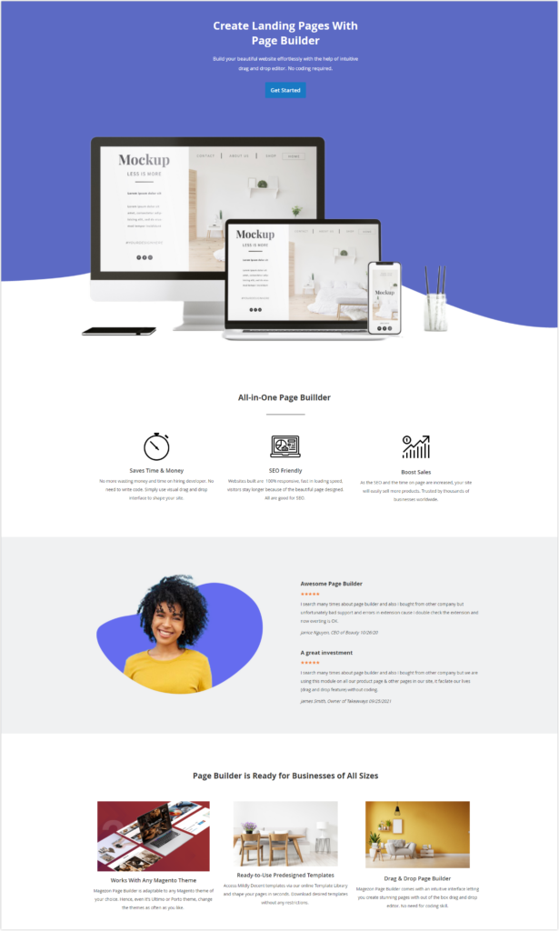 Magento 2 Page Builder Tutorial: How to create landing page in Magento