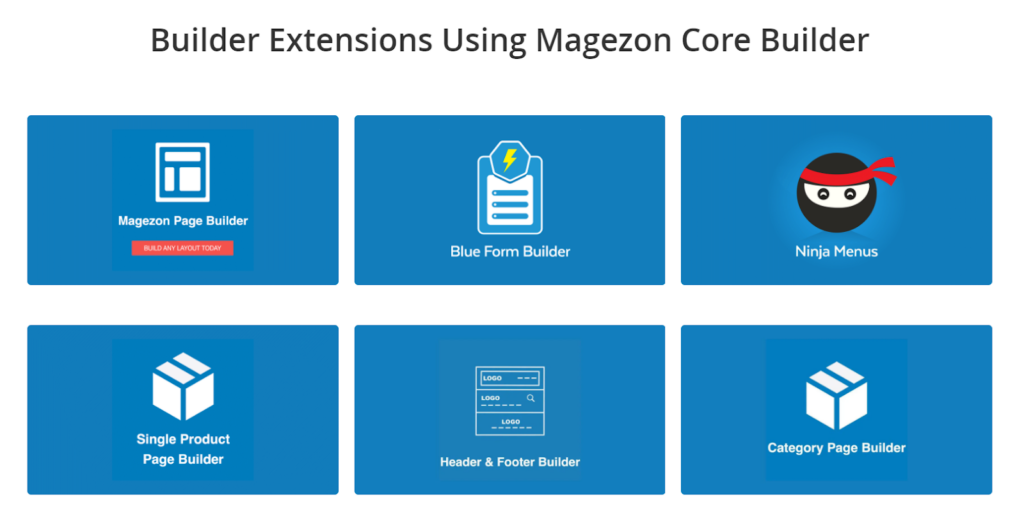Featured Builder extensions by Magezon