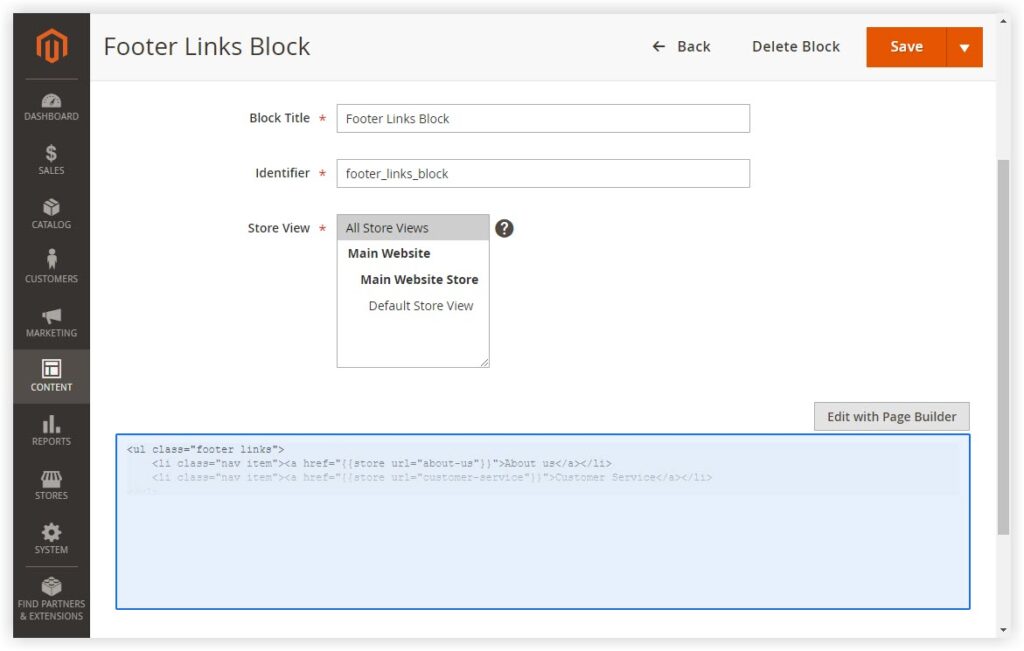 magento blocks preview