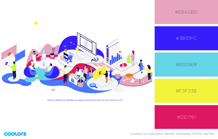 color palettes for website - Animat Kreatik