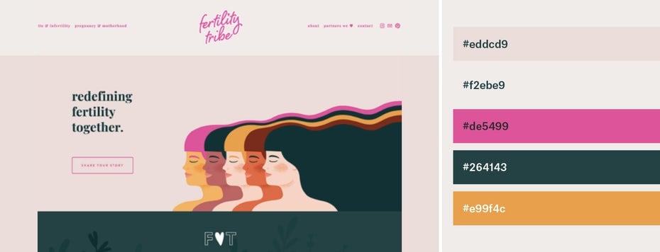 color palettes for website - color palettes that are bold and evocative