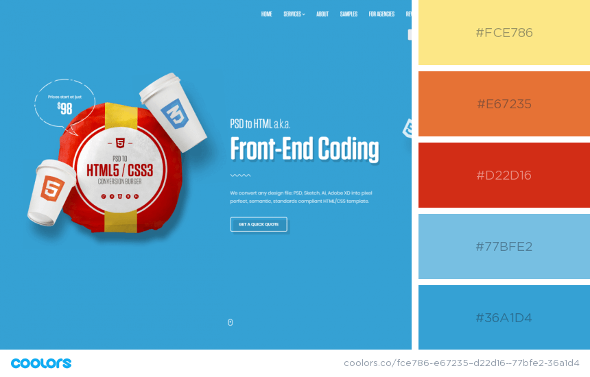 color schemes for website design