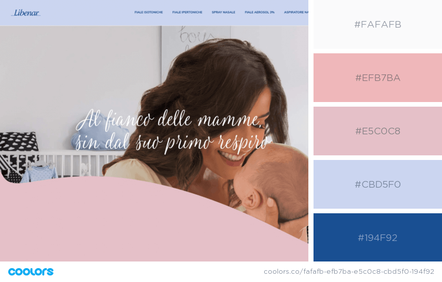 color palettes for website - Libenar