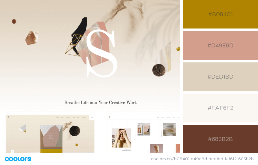 color palettes for website - Sahel