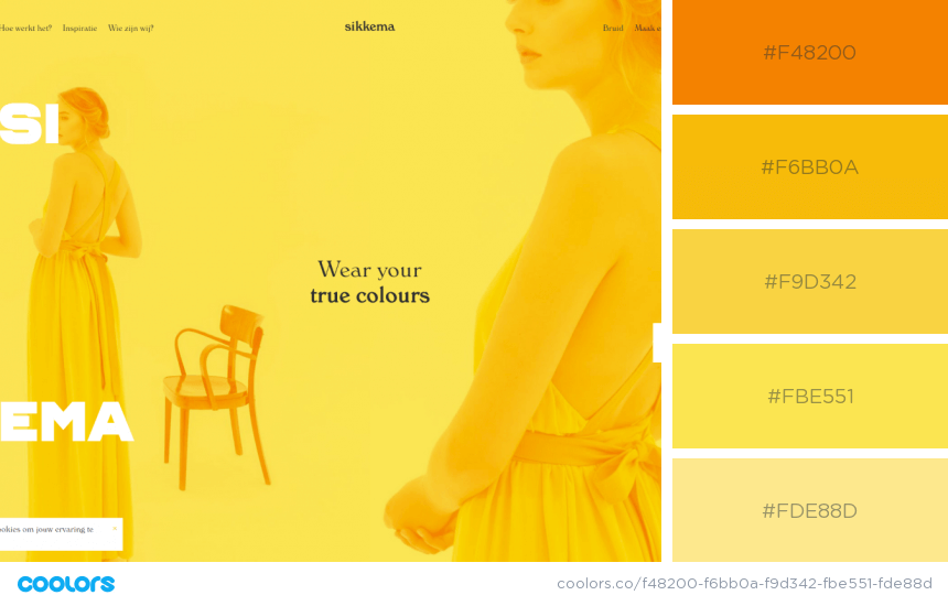 color palettes for website -Sikkema