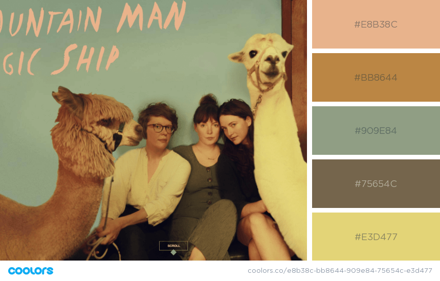 color scheme for websites blue - Mountain Man