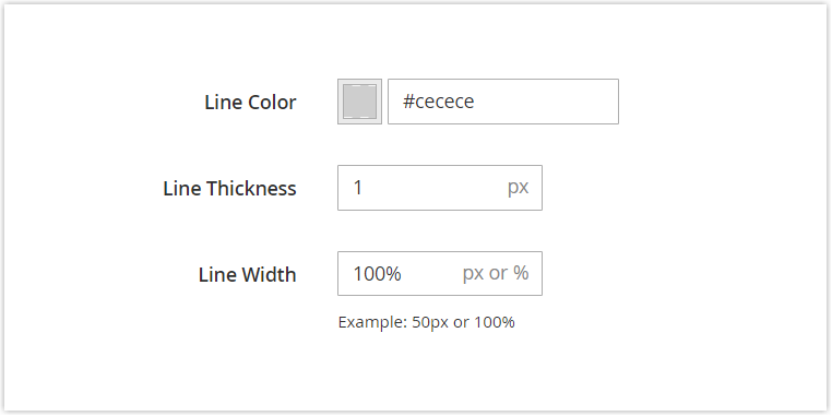 customize magento page builder divider with basic settings