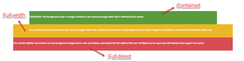full width contained full bleed