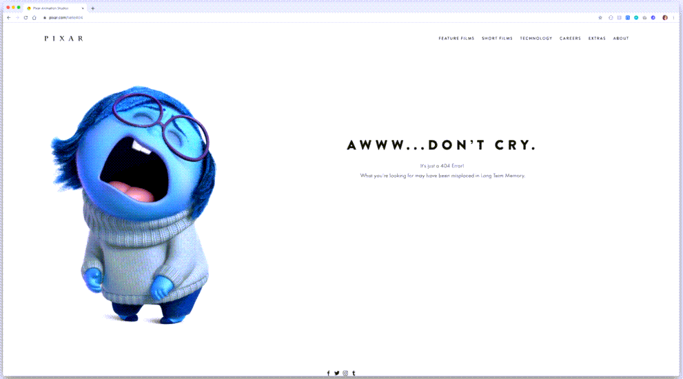 interesting 404 page