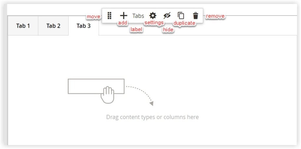 Introduce Tabs content type toolbox in Magento Page Builder