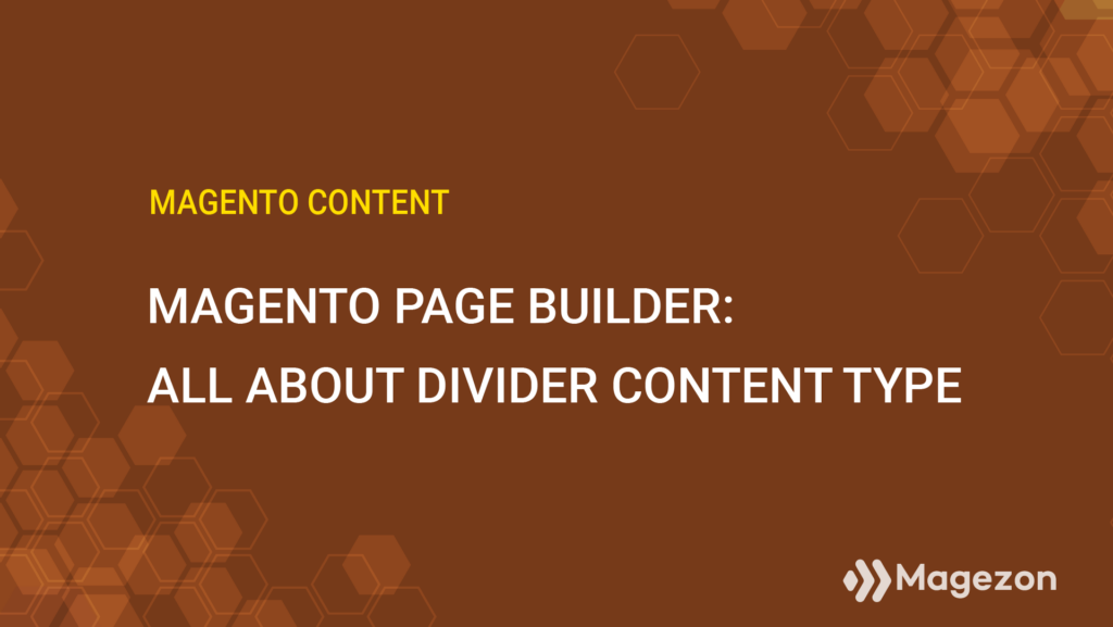 Magento Page Builder Divider