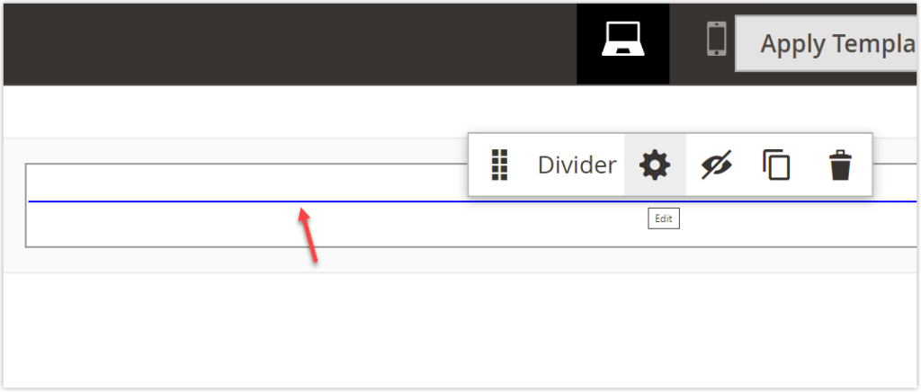 Magento Page Builder Divider Line Color  1