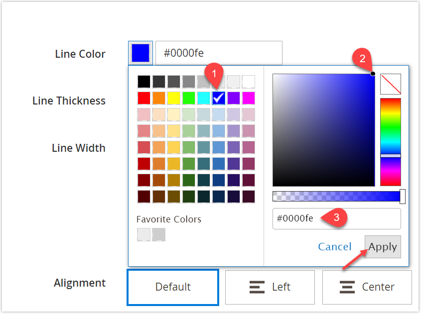 magento page builder divider line color