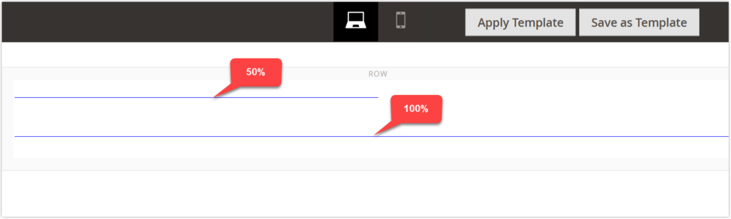 Magento Page Builder Divider Line Width