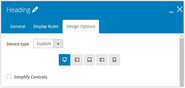 make customizations responsive on 5 common screens