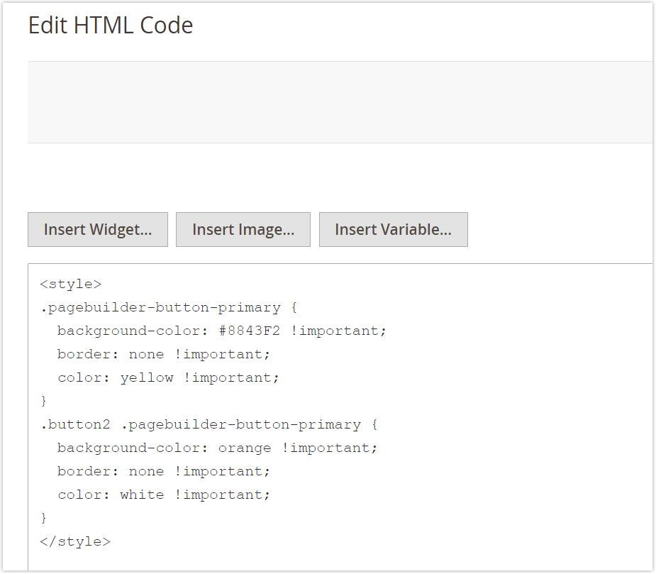 Paste the above codes into the html code editor